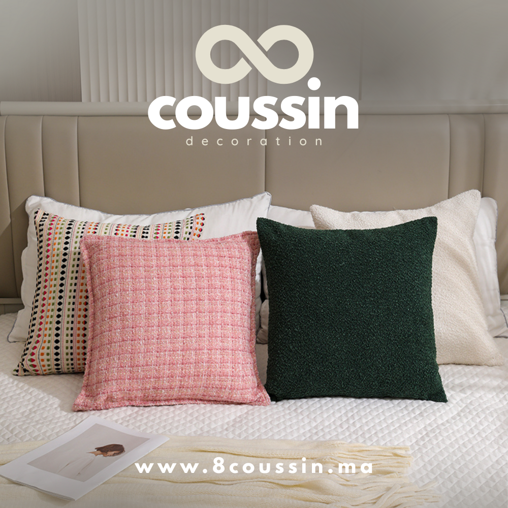 Pack de 4 housses de coussins : Canyon colorful, Chanel & Nova