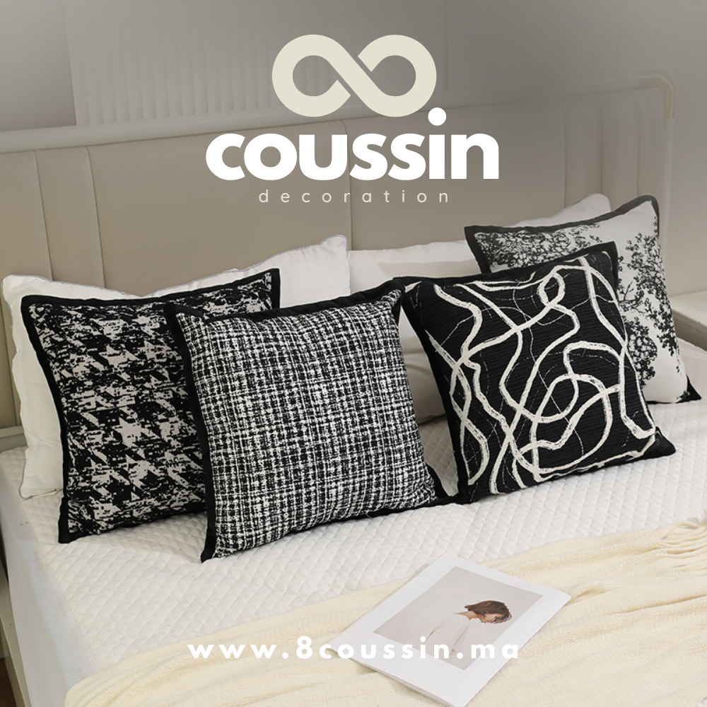 Pack de 4 housses de coussins : Thunder, Glitch, Acacia, coco