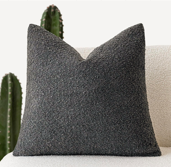Housse de coussin : Gris Foncé