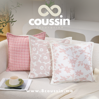 Pack de 3 housses de coussins : Azalea, Chanel & Viola Pink