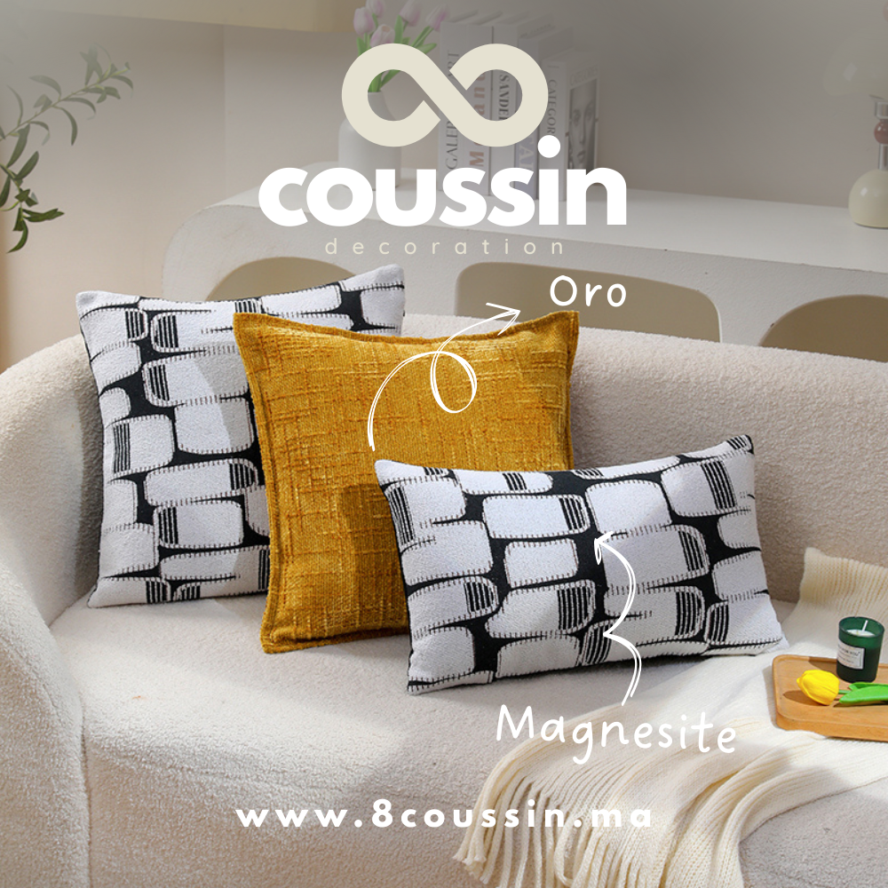 Pack de 3 housses de coussins : Oro & Magnesite