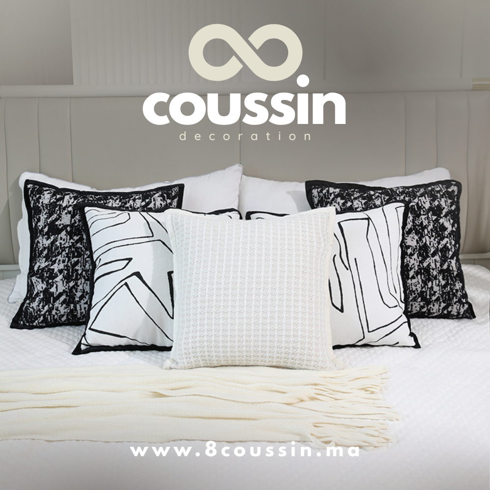 Pack de 5 housses de coussins : Hanko, Glitch & Britanica beige