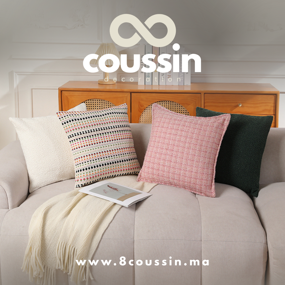 Pack de 4 housses de coussins : Canyon colorful, Chanel & Nova