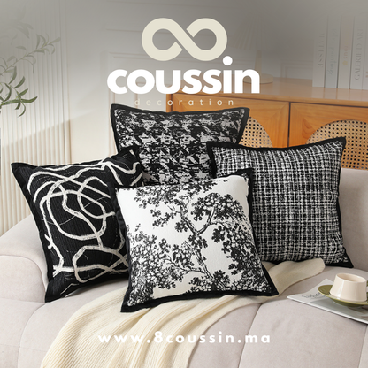 Pack de 4 housses de coussins : Thunder, Glitch, Acacia, coco